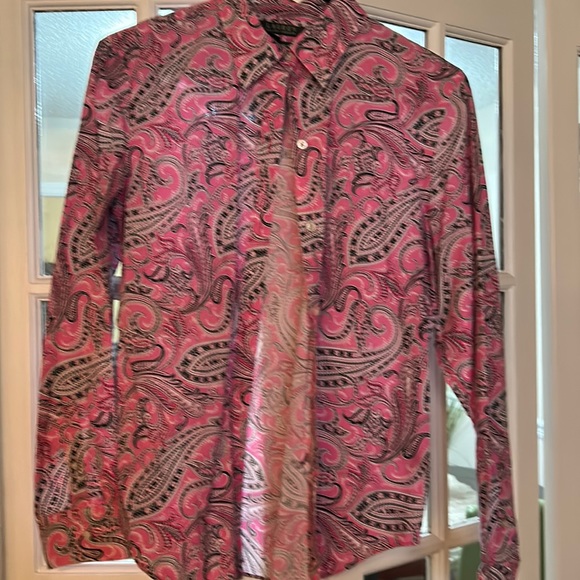 Ralph Lauren Paisley Button down Shirt - Picture 1 of 4